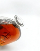Botella de Vidrio Personalizada de Alta Calidad con Opciones de Grabado/Esmerilado, Transparente, 700ml/750ml, con Tapón de Corcho de Madera para Licor, Whisky, Ron