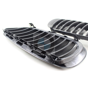 Parrilla Delantera de Fibra de Carbono para BMW E63, Pieza de Mejora de Plástico ABS para Parachoques Delantero A-E63-TW - Product Image 4