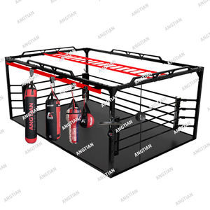 Ring <span class=keywords><strong>de</strong></span> <span class=keywords><strong>Boxeo</strong></span> Multifuncional Profesional ANGTIAN con Barandillas, Plataforma y Speedball, Hecho en China - Product Image 2