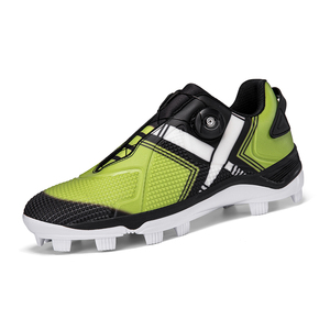 Unisex Rotating Lace <b>Baseball</b> Cleats Breathable TPU Upper Rubber Stud Grass Training Shoes - Product Image 4