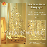 Nachttisch Weihnachts baum Licht Stern Weihnachten Tisch lampe Batterie betriebene Weihnachts stern Lichterketten
