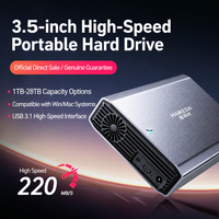 قرص صلب خارجي محمول 3.5 بوصة بسعة 1 تيرابايت إلى 28 تيرابايت، USB 3.0، سرعة 200 ميجابايت/ثانية، قرص صلب ميكانيكي لتخزين البيانات في أجهزة الكمبيوتر والخوادم