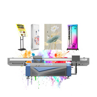 Impresora plana Uv de hoja completa, impresora Uv 2513 para vidrio, madera, Metal, azulejo de cerámica, caja de teléfono de mármol acrílico, tablero Kt