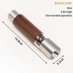 Moulin à sel et poivre portable en acier inoxydable, <span class=keywords><strong>mini</strong></span> broyeur à sel grossier et poivre noir à pression pour le <span class=keywords><strong>camping</strong></span> - Product Image 3