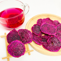 Venta al por mayor de alta calidad dulce Pitaya Slice Red Air Dried Dragon Fruit Tea Drinks