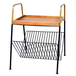 Farmhouse-Style <b>Small</b> Indoor Rectangular <b>Side</b> <b>Table</b> Multi-Functional Coffee <b>Table</b> with Magazine Holder for Living Room Furniture - Product Image 2