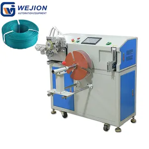Fully Automatic Copper Cable Wire Measuring Cutting Tying Spool Coil Winding Machine Automatic Wiring Winding Binding M