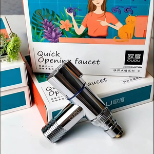 <span class=keywords><strong>Robinet</strong></span> universel en acier inoxydable pour lave-linge, arrêt automatique de l'<span class=keywords><strong>eau</strong></span>, vanne d'angle compacte pour machine à laver, idéal pour appartements et hôtels - Product Image 1