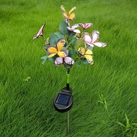 Lampe solaire LED papillon pour jardin, étanche IP65, éclairage extérieur pour cour, allée, pelouse, chemin, décoration de Noël et de fêtes