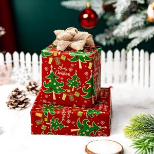 Red Christmas <b>Wrapping</b> <b>Paper</b> 17 In X 33 Ft Recyclable Gift Craft <b>Paper</b> For Holiday Party Winter - Product Image 6