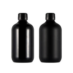 Minnie <b>Plastic</b> Cosmetic Bottles 300ml 500ml Boston Shape Screw Cap Skincare <b>Packaging</b> Filling Bottles - Product Image 5