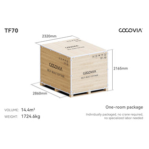 COCOVIA Maison Modulaire Préfabriquée de Luxe en Alliage d'Aluminium à Installation Manuelle, Module de Maison, Chambre de <span class=keywords><strong>Jardin</strong></span>, <span class=keywords><strong>Kiosque</strong></span> d'Accueil - Product Image 5