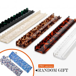 Magnetische Amerikaanse Mahjong-liniaalhouder 17,5 20 inch transparant acryl meetduwstang tegelhouder twee maten beschikbaar set van 4 - Product Image 1