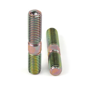 कस्टम 45 स्टील ग्रेड 8.8 रंग जस्ता हुआ डबल एंड स्टड स्क्रू भारी शुल्क डबल एंड स्टड बोल्ट - Product Image 3