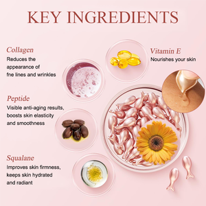 OEM Haute Qualité Capsule d'Essence de Collagène Peptidique Antioxydante pour la Réduction des Rides, Lissage des Ridules, Hydratation et Raffermissement de la Peau - Product Image 5