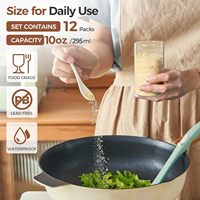 Ensemble de 12 pots à épices en verre borosilicate écologiques pour usage domestique avec couvercles hermétiques en bambou, compatibles micro-ondes et lave-vaisselle