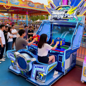 Machine de jeu d'arcade de tir aquatique commerciale pour 2 joueurs, modèle Golden Hand Silver Wing, avec langues espagnole et anglaise - Product Image 3