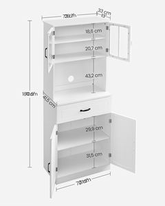 <span class=keywords><strong>Meuble</strong></span> américain <span class=keywords><strong>VASAGLE</strong></span> Grande table de rangement pour buffet de <span class=keywords><strong>cuisine</strong></span> autoportante Buffet blanc - Product Image 3