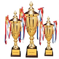 Trophées Métalliques Créatifs, Vases Dorés, Cadeaux d'Affaires, Fabrication Chinoise, Vente en Gros, Trophées de Grande Taille, Remises sur Quantités