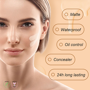 24 horas resistente al agua 24 colores Natura <span class=keywords><strong>Fit</strong></span> <span class=keywords><strong>Me</strong></span> <span class=keywords><strong>Base</strong></span> facial maquillaje <span class=keywords><strong>base</strong></span> líquida crema vegana protector solar corrector de poros de larga duración - Product Image 2