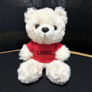 Orsacchiotto di Peluche di Buona Qualità da 16CM con Maglietta Personalizzabile, Simbolo del Paese, per Regali Promozionali Aziendali - Product Image 4