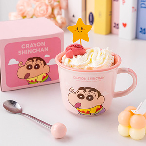 Taza de cerámica Crayon Shinchan de 340 ml, resistente al calor, diseño de dibujos animados, para café, leche, uso doméstico, regalo. - Product Image 2