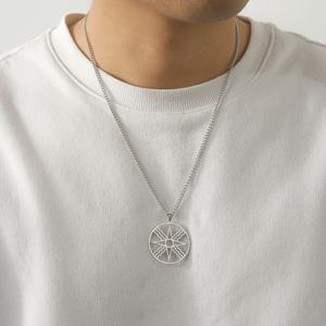 Octagramma collana stella stella di Ishtar Inanna dea assira ciondolo in acciaio inox antico greco mitologia gioielli - Product Image 4