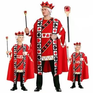 Costume de Roi <span class=keywords><strong>des</strong></span> Cœurs pour Homme, Robe de Jeu de Cartes, Couronne, Sceptre, <span class=keywords><strong>Alice</strong></span> <span class=keywords><strong>au</strong></span> <span class=keywords><strong>Pays</strong></span> <span class=keywords><strong>des</strong></span> <span class=keywords><strong>Merveilles</strong></span>, Halloween, Cosplay, Carnaval, Fête, Tenue de Scène - Product Image 1