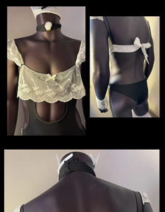 Nuovo Arrivo Body da Uomo Plus-Size <span class=keywords><strong>Sexy</strong></span> in Pizzo Trasparente Ultra-Sottile in Poliestere, Lingerie Stile Domestica/Pseudo-Femminile, Stile Bondage per Coppie - Product Image 6