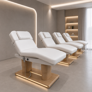 <span class=keywords><strong>Lit</strong></span> de Massage Chauffant de Luxe pour Spa, Chaise Médicale Vibrante pour Salon de Beauté, <span class=keywords><strong>Lit</strong></span> Électrique pour Soins du Visage et Cils, Table de Massage - Product Image 1