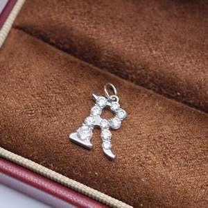 UM Jewelry Classic 925 <b>silver</b> letter Charm Pendant <b>necklace</b> for women children anniversaries wedding gifts and party occasions - Product Image 2