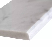 Seuil de douche en marbre, pierre naturelle, marbre blanc de Carrare, rebord de fenêtre en marbre blanc
