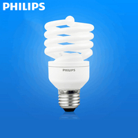 Ampoule à économie d'énergie Philips, spirale E27 E14, lampe fluorescente à vis, lampe électrique domestique super lumineuse, lampe à économie d'énergie