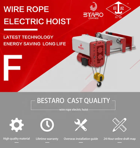 Taller de estilo europeo, 1000kg, 2000kg, polipastos eléctricos de cable, ganchos de conducción de frecuencia, carro de elevación 1T 2T - Product Image 5