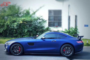 Jupes latérales en Fiber de carbone de Style R pour <span class=keywords><strong>Mercedes</strong></span> Benz <span class=keywords><strong>AMG</strong></span> GT <span class=keywords><strong>GTS</strong></span> Extensions de lèvre de becquet Bodykit 15-19 - Product Image 4