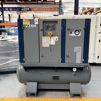 Compresseur d'air à vis portable 4-en-1 Nanxiang 30kW 40HP PM VSD, pression stable, débit d'air élevé avec réservoir et sécheur intégré