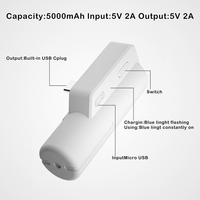 Accessoires de batterie Portable 5000mAh banque d'alimentation à charge rapide pour casque Oculus Quest 2 VR