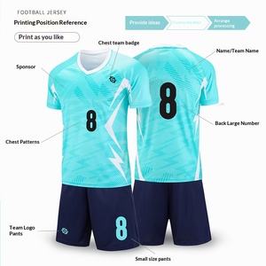 Ensemble de maillots de football unisexe pour adultes, personnalisable OEM/ODM, séchage rapide, anti-humidité, respirant, pour toutes les positions d'équipe - Product Image 3
