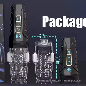 Hot Selling <b>TPE</b> Cup Masturbator for Men Real Electric Thrusting Vibration Penis Massager Sex Toy Penis Pump - Product Image 5
