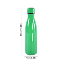 Logo personnalisé gobelets en acier inoxydable de 17oz bouteille d'eau étanche en forme de cola pour la fête de mariage célébration de la vaisselle