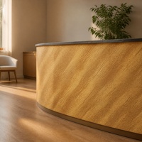 Revêtement mural moderne en pierre souple MCM à texture de sable doré, panneau de carrelage flexible en quartz, imperméable, pour salon