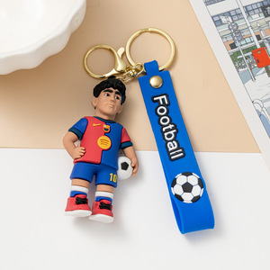 Llavero de Jersey con Personaje de Estrella en 3D, Material Suave de PVC Ecológico, Personalizable, para Regalo, Bolsa Colgante - Product Image 6