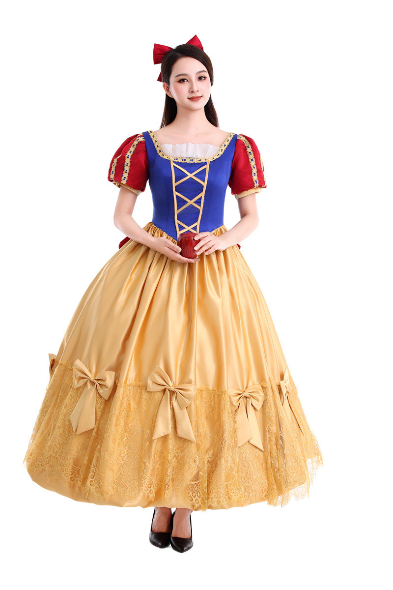 Yellow dress+headwear+large bow tiee back