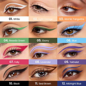 Label pribadi pena <span class=keywords><strong>Eyeliner</strong></span> cair pigmen tinggi tahan lama OEM/ODM pena <span class=keywords><strong>Eyeliner</strong></span> warna pelangi Anti noda tahan air - Product Image 6