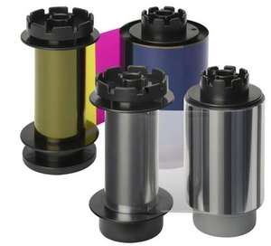 Ruban couleur de carte d'identité compatible RT4F010SAA YMCK 500 impressions pour imprimante de carte d'identité Evolis Avansia - Product Image 1