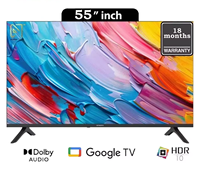 TV LED Smart UHD 4K Super Tipis Laris Manis 32/43/50/55/65/75/85/98 Inci dengan Refresh Rate NTSC 60Hz Bingkai Hitam Tanpa Rangka untuk Penggunaan di Rumah