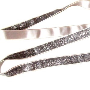 Wl18 Phổ Biến 1.5Cm Rộng Đàn Hồi Long Lanh <span class=keywords><strong>Ribbon</strong></span> Vàng Và Bạc Sử Dụng Rộng Cho Các Mục đích Khác Nhau - Product Image 2