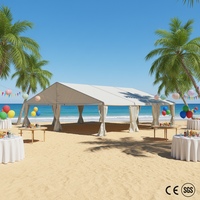Tente de réception de luxe en verre transparent, imperméable, pour événements en plein air, romantique, pour mariage ou fête