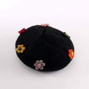 Boina Cálida de Primavera y Otoño con Flores, Diseño de Calabaza, Estilo Británico, con Bordado 3D para Mujer, Ideal para Esquí y Playa - Product Image 5