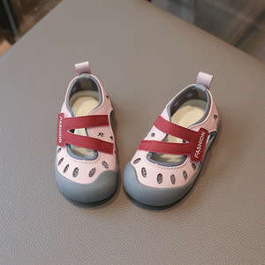 New Summer Toddler Half Sandals Closed Toe Walking Shoes Magic Tape Breathable Sports Casual Shoes For Boys Girls - Product Image 4
